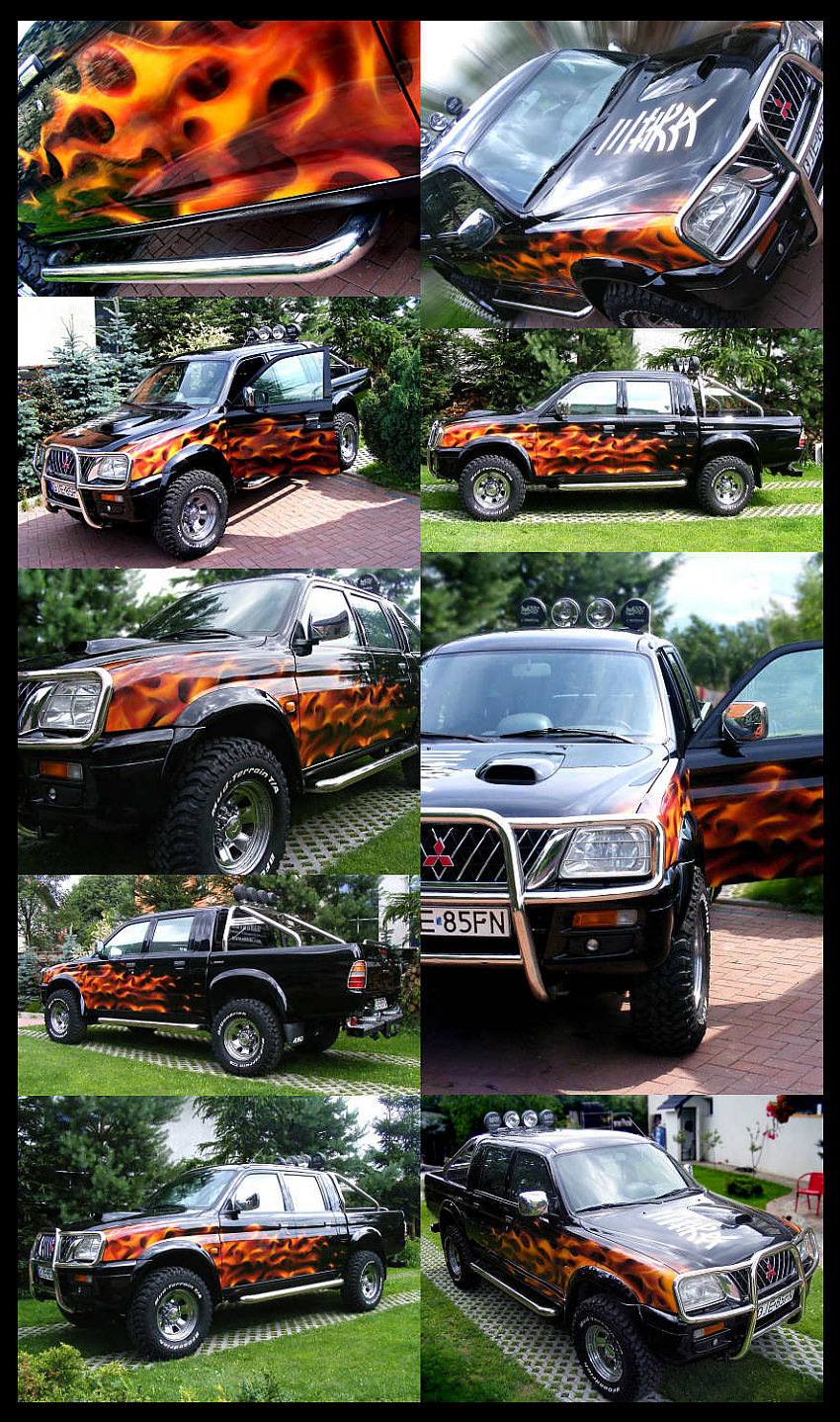 Zdjecia uko�czonego samochodu MITSUBISHI L200